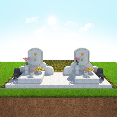 Mộ đôi bia trước